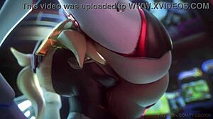 d va mercy and widowmaker share intimate lesbian moments