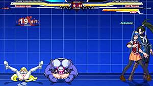 Kuromaru Battles Arcana Heart Intensely