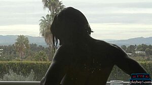 Tall Black Milf Model Ana Foxxx Strips And Takes A Hot Bath