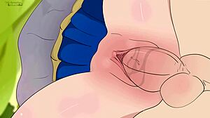 aqua’s tiny skirt seduces kazuma in hentai parody