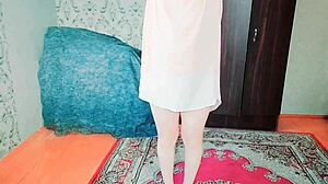 sissy crossdresser in sexy dress homemade video