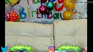 Young 18+ masturbates on web chat with no parents home