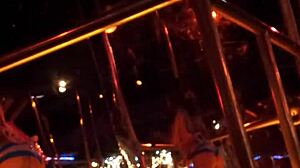 frankie in hot stockings striptease