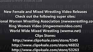 New Female Wrestling Video with Intense Face Sitting