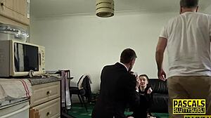 i bound that skinny submissive for deep throat