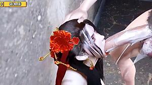 Medusa Queen Rides Monster Cock Deeply