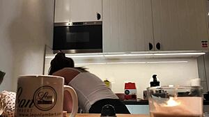 Sylvia's Amazing Nipples In Kitchen