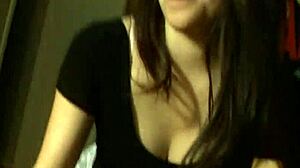 Brunette Gives Handjob To Cum