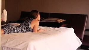 Point Of View Aupair Gets Cum Sprayed On Her Ass