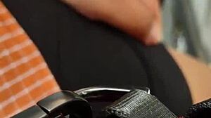 Harassing mature big-ass woman on Lima streets