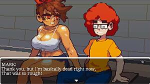 Muscular Girl Sucks Cock After Gym Training