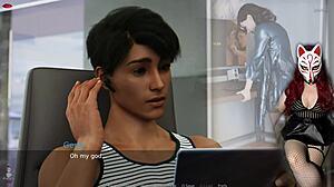 Ms. Denvers says, 'Come here, young one, for some big tit fun in episode 33'