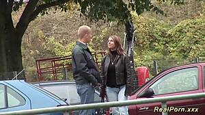 German Stepmom Picked Up for Wild Outdoor Amateur Sex