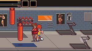 Muscular Girl Sucks Cock After Gym Training