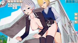 Feisty Busty JK Asami Gets Tit Massage and Sex in 3D Hentai