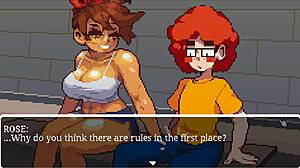 Muscular Girl Sucks Cock After Gym Training