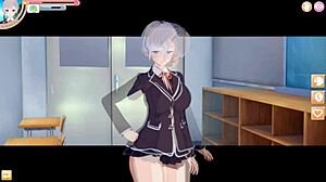 Feisty Busty JK Asami Gets Tit Massage and Sex in 3D Hentai