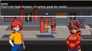 Muscular Girl Sucks Cock After Gym Training