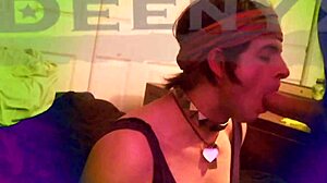 Deenyx and partner with big cocks in gay crossdressing