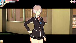 Feisty Busty JK Asami Gets Tit Massage and Sex in 3D Hentai