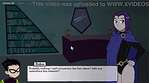 18titans ep26 raven and jinx have full sex in hentai anime