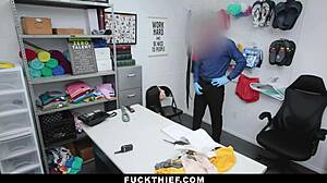 Sly Thief Blackmailed for Fuck by Officer