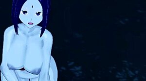 Raven From Teen Titans Gives Horny JOI And Facial In Dark Forest With Big Thighs