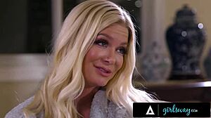 Girlsway - Recovering MILF's Rough Sex with Stepbae