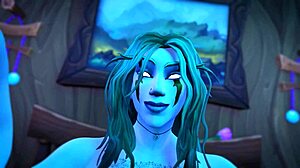 Wow Night Elf Cowgirl Sex With Orgasm!