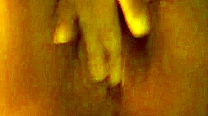 Horny slut cant take it she masturbates and cums