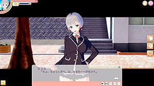 Feisty Busty JK Asami Gets Tit Massage and Sex in 3D Hentai