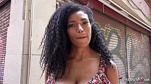 Ever seen a slim Latina with big natural tits like Tina Fire get picked up?