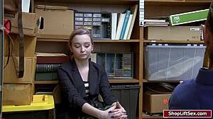 Shoplifter's Shaved Pussy Gets Banged Hard Doggystyle! 😲