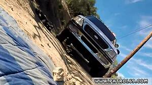 Latina Babe In Uniform Gets Fucked By Masked Police Officer