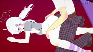 mikamo neru bunny girl and uzawa reisa dive into wild hentai sex