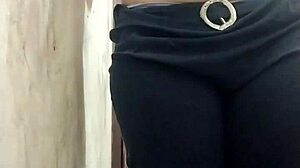 Indian step sister masturbates ass in bathroom.