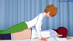 Ryouko Mikado, Tearju Lunatique, and Rito Yuki in intense sex scene from To Love Ru hentai