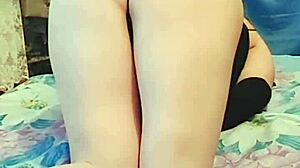 Gay Sissy Crossdresser Shows Off Big White Booty