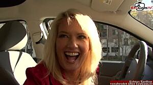 Blonde Milf's Big Tits Bounce In Nylon Stockings During Intense Fuck