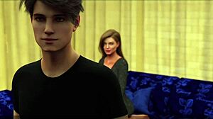 My hot stepmother helped me to cum hard first time - 3d hentai animated porn - measuring my cum