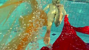 i watch nastya strip in the pool