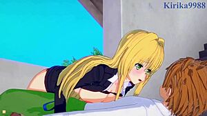 Ryouko Mikado, Tearju Lunatique, and Rito Yuki in intense sex scene from To Love Ru hentai
