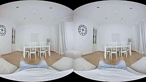 newlywed bride in virtual reality