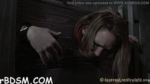 Chick Chained In Shackles During Hardcore BDSM