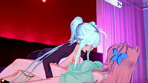 cagliostro and chris yukine in symphogear hentai adventure