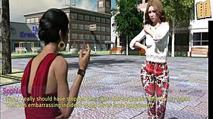 A wife and stepmother play a game together.