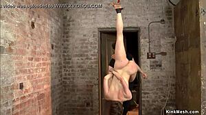 Hung Lesbian Gets Boldly Toyed In Bondage