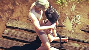 Hentai uncensored 3d - kitty boobjob and fucked with creampie - japanese asian manga anime game porn