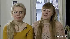 do these amateur lesbians orgasm with anal toys?