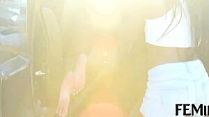 Feminge 4K - Interracial Threesome with Stunning Brunette and Redhead Models